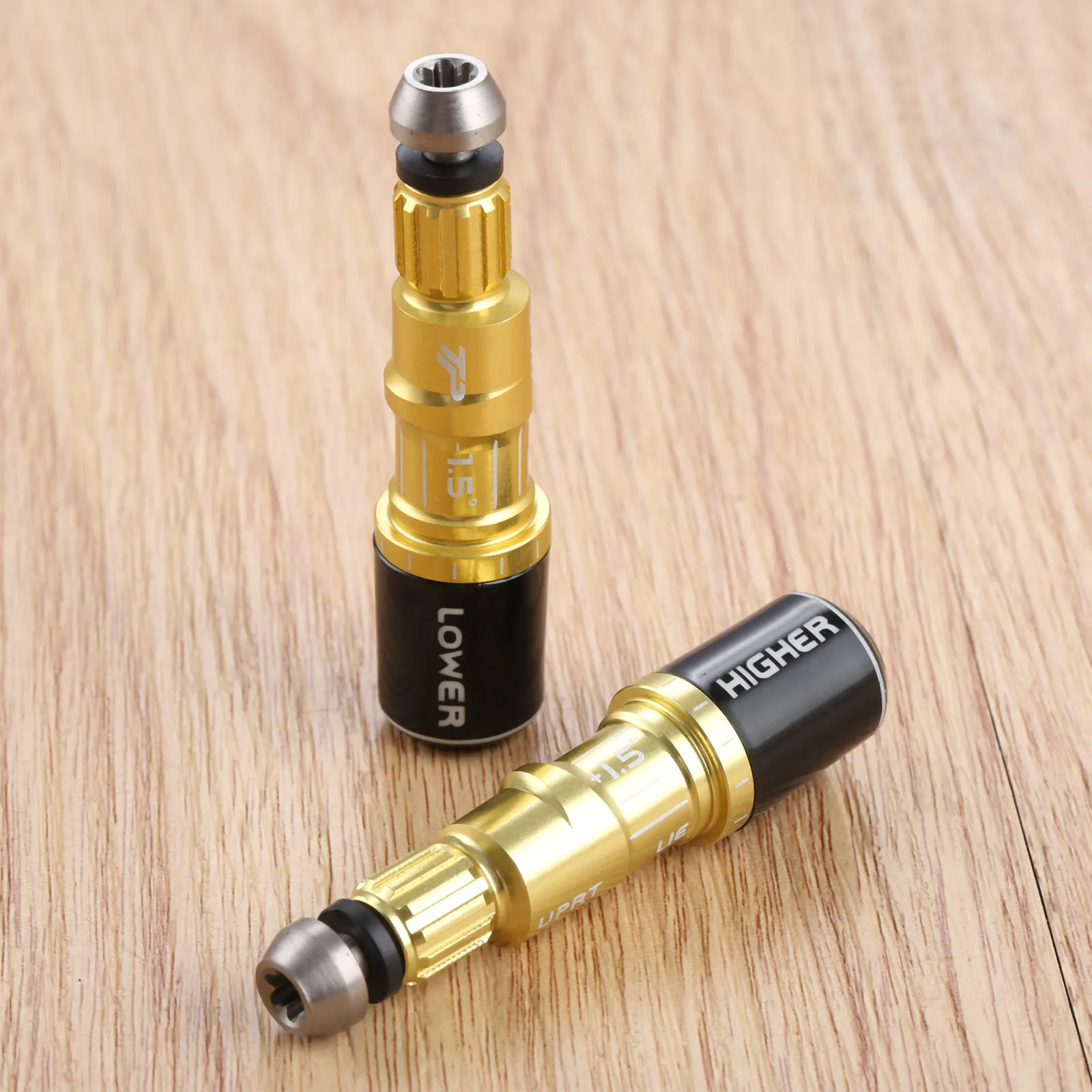 

Golf Shaft Adapter Sleeve Replacement For Taylormade SLDR Adjustable Loft +/-1.5 Degrees Only Fit 0.335" Tip Size Shafts Gold