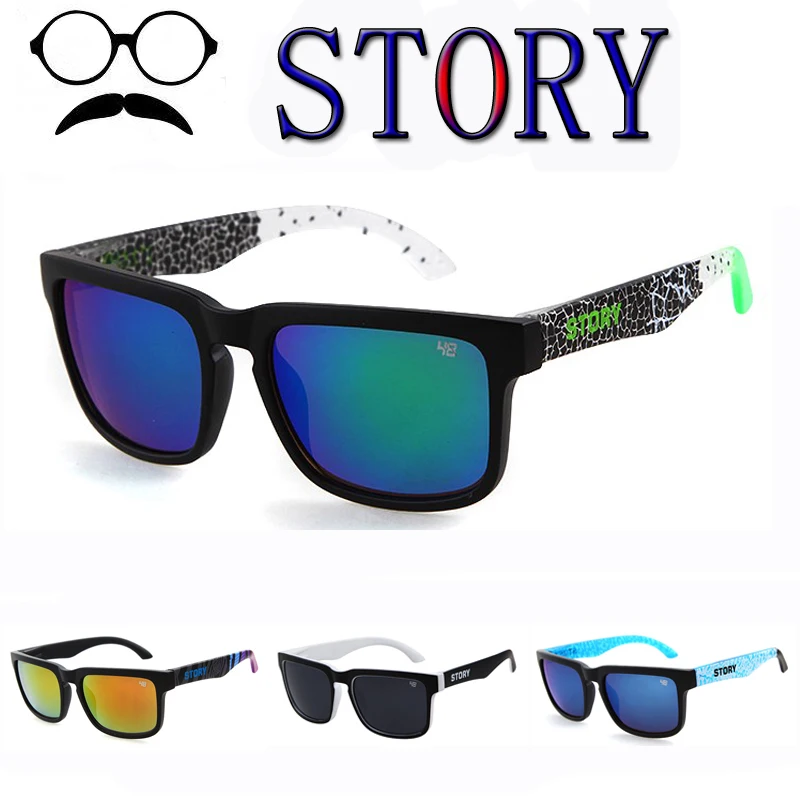 

New KEN BLOCK Sunglasses Men Brand Designer UV400 Sun glasses Reflective Coating Square Spied For Women Mirror gafas de sol