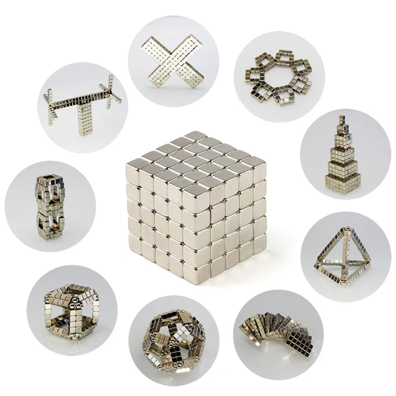 

216pcs Neokubny Cube Balls Magnetic Magnetic Magic Cube Bucky Puzzle Magcube Blocks Neodymium Magnets Set Magnet Educational Toy