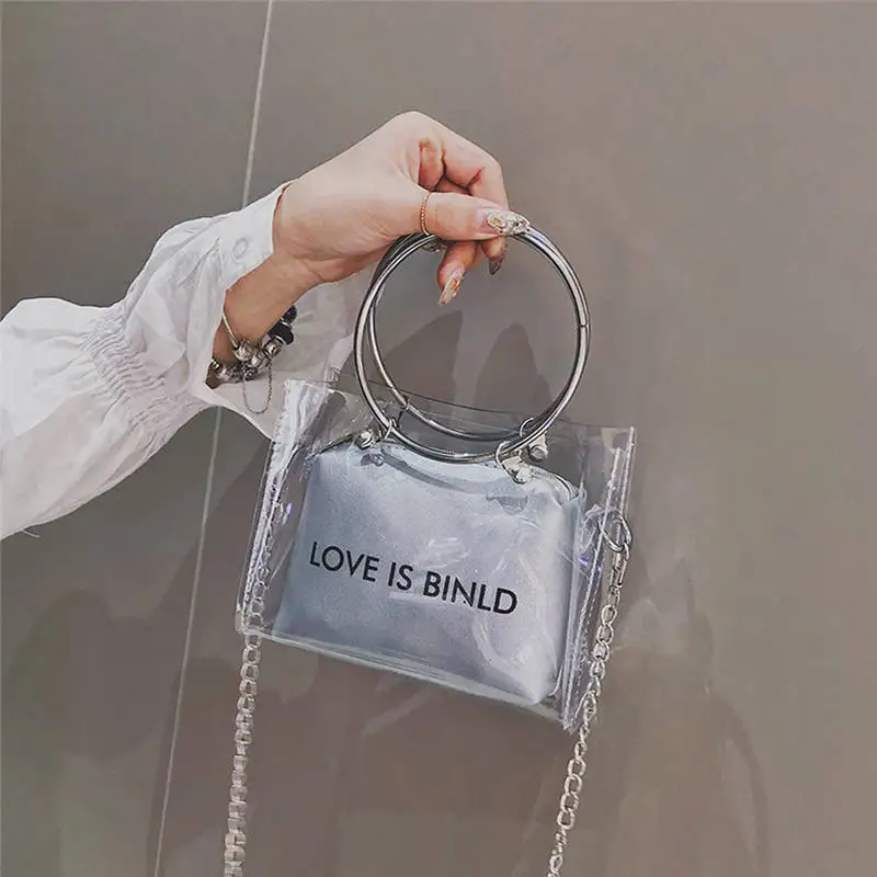 Transparent Square handbag Shoulder Bag Crossbody Bag for Women 2019 Messenger Bags women's bag bolsa feminina sac a main 40AP0111