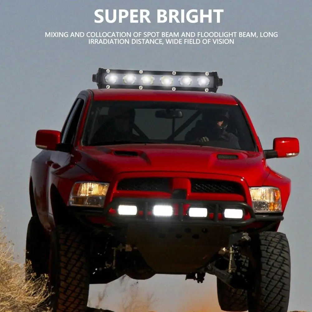 

LED headlights 8" Universal 60W Car Driving Fog Lamp LED Working Light Bar for Offroad Jeep SUV car accessories