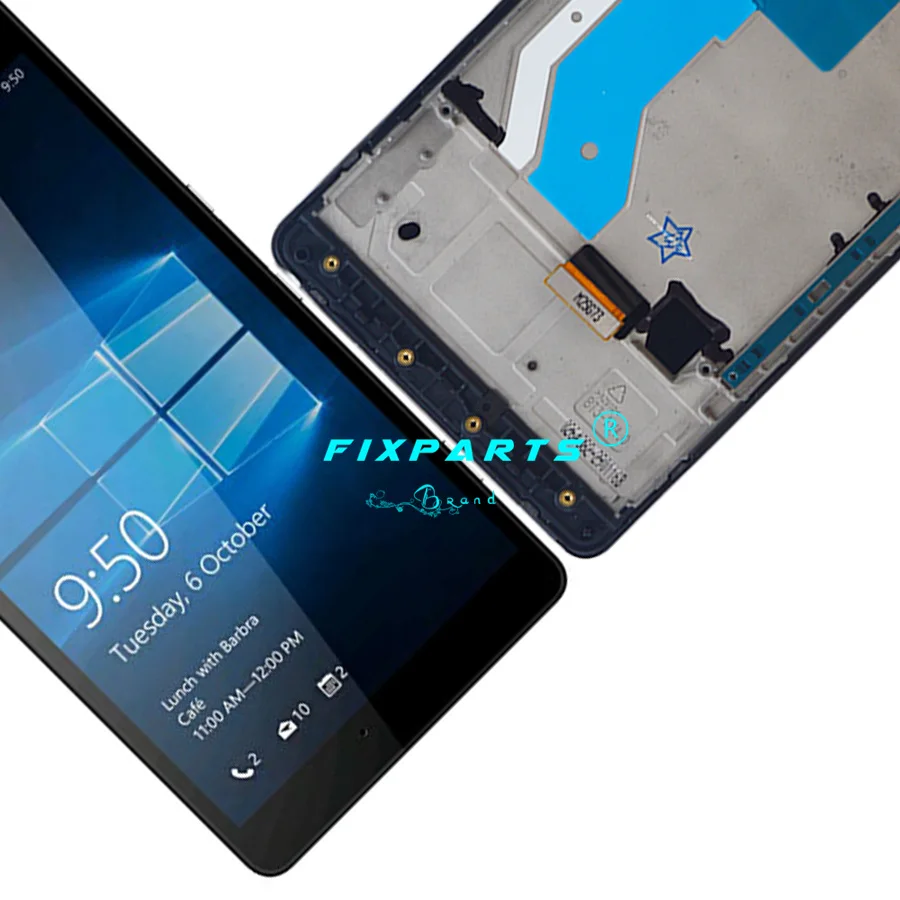 Черный Для 5," microsoft Nokia Lumia 950Xl ЖК-дисплей кодирующий преобразователь сенсорного экрана в сборе с рамкой для Lumia 950 XL RM-1116 lcd