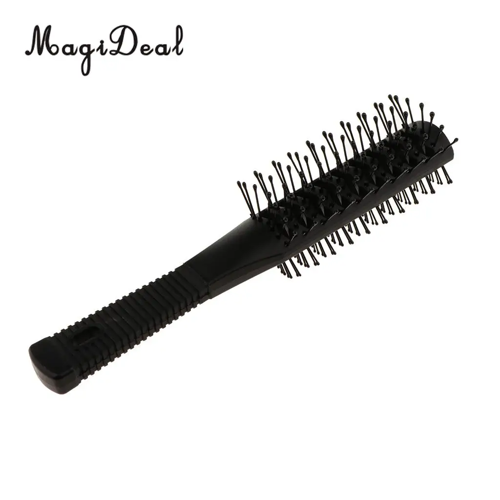 Plastic Dual Side Anti-static Long Curling Hair Roller Brush Hairbrush Comb  Delicate Dual Dide Head Gear