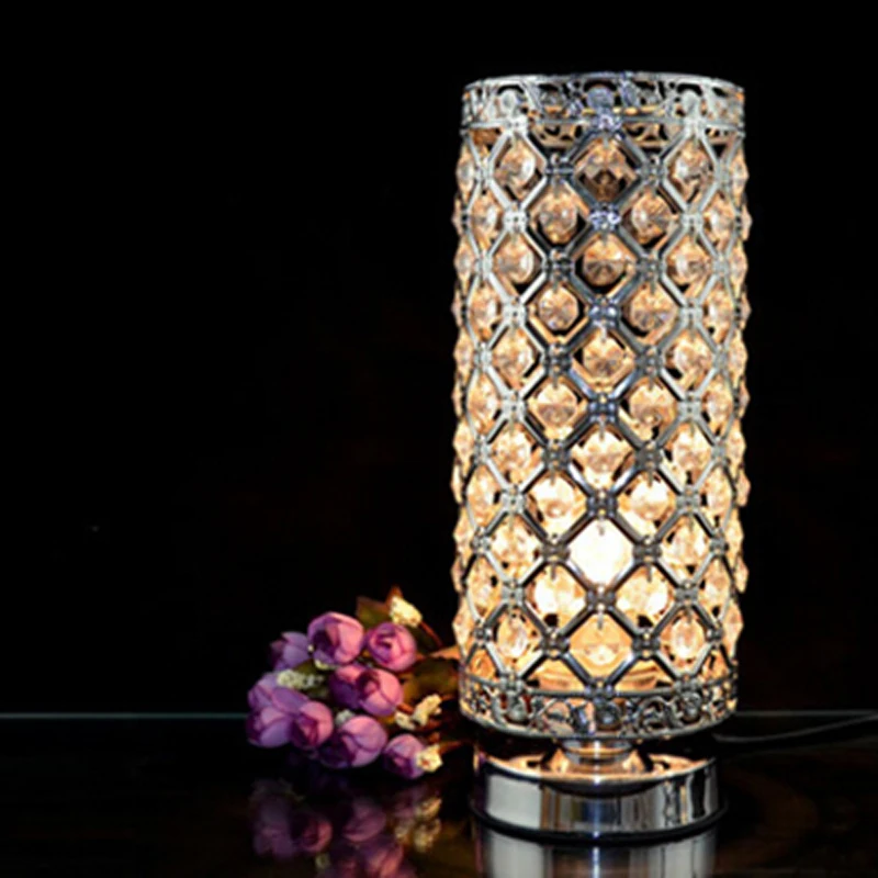Modern Desktop Decoration Crystal Table Lamp E27 Lamp Holder 110-240V Parlor/Bed Room/Bedside Cabinet Lighting Free Shipping Modern Desktop Decoration Crystal Table Lamp E27 Lamp Holder 110-240V Parlor/Bed Room/Bedside Cabinet Lighting Free Shipping