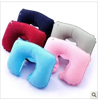 

Free shipping! Best for travel/airline 5 colors can be mixed U-shape inflatable comfortable pillow for all age