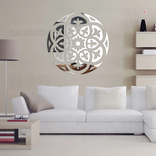 Anelli Adesivo specchio da parete design - Sticker adesivo - adesivi murali  