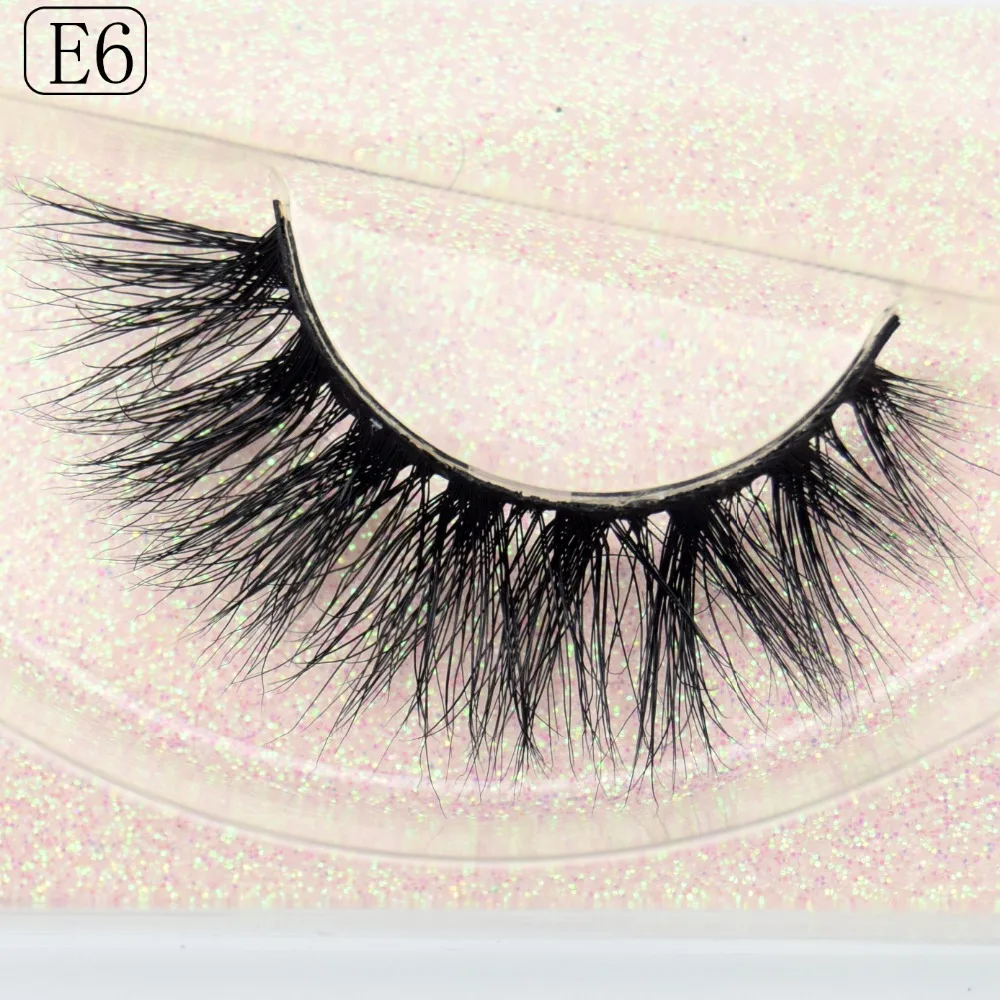 

Visofree Mink Eyelashes 3D Mink Lashes Crisscross False Eyelashes Eyelash Extension Fluffy Fake Eyelashes Strip Lashes E06