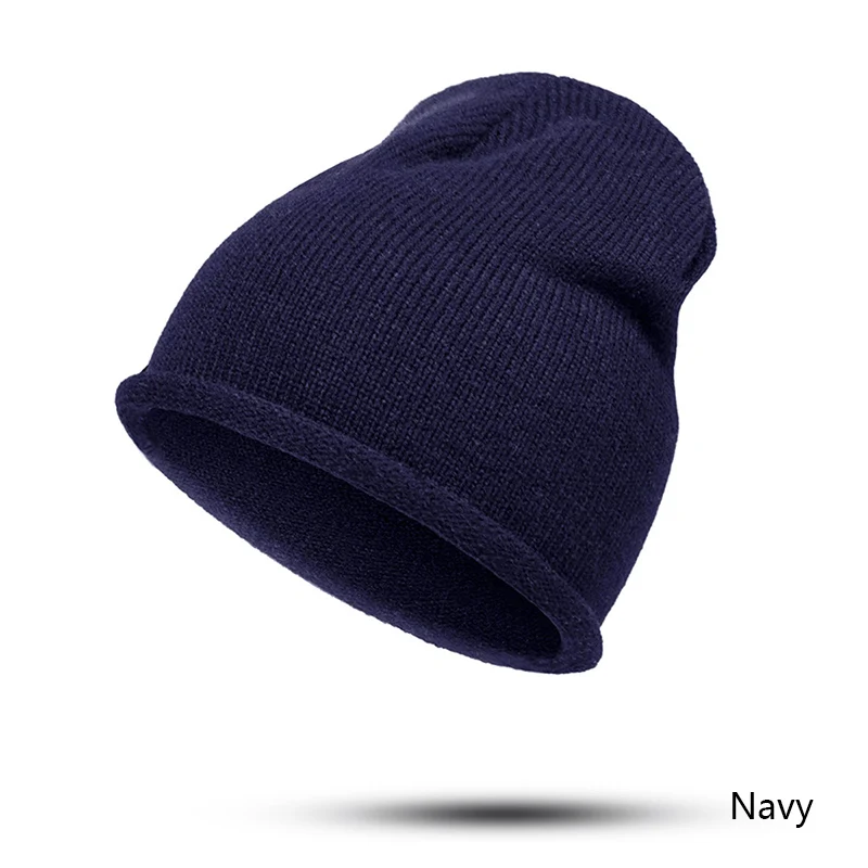 SIMPLESHOW модная зимняя теплая шапка Повседневная одноцветная шапка Skullies Beanies Дамская шапка брендовая шапка для женщин дизайн - Цвет: D