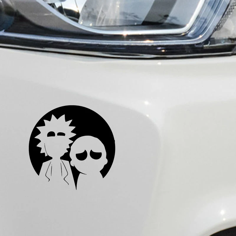 Rick and Morty Silhouette White Vinyl Decal - Perfect for Cars, Laptops, Windows, and Walls | Decal Addiction, Inc. image 5