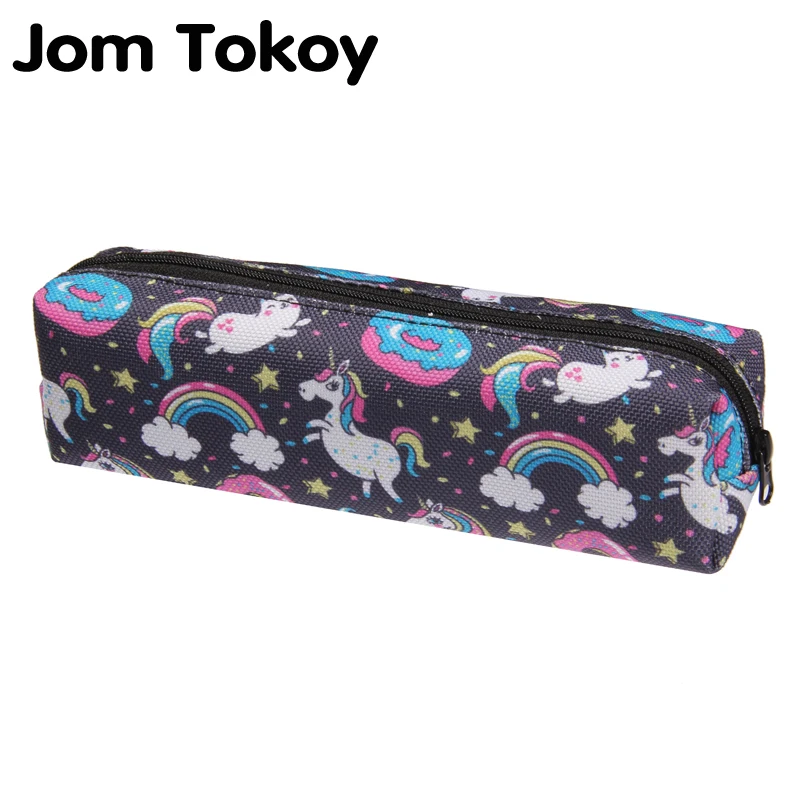 Сумка для макияжа Jom tokoy с 3D принтом новая женская косметичка единорогом сумка