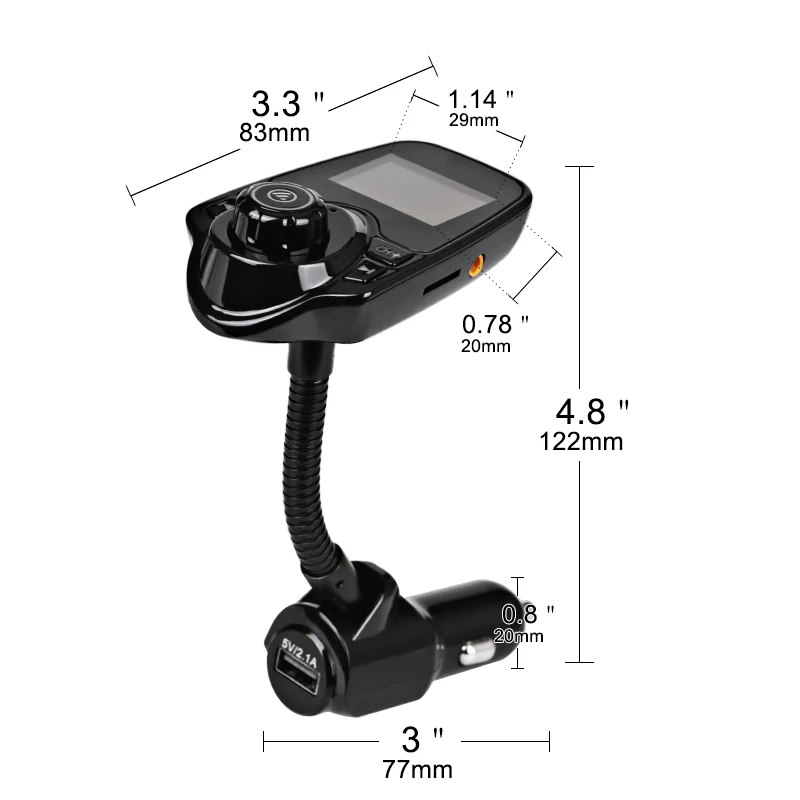 Urbanroad Bluetooth FM передатчик, автомобильный MP3 аудио плеер беспроводной fm-модулятор автомобильный комплект свободный Ручной ЖК Дисплей USB Зарядное устройство
