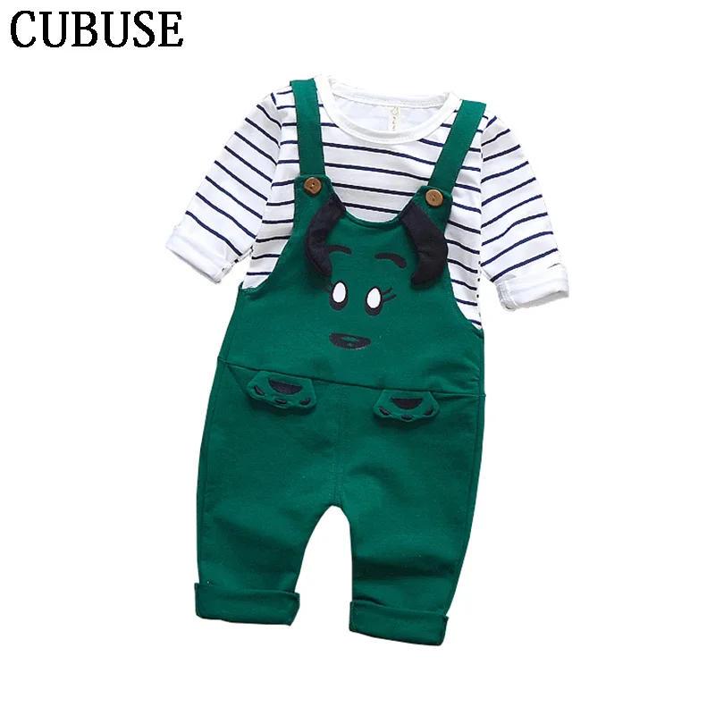 Baby Boys Pants Sets Stripe T-shirt Top Bib Cartoon Pants Overall Outfits newborn cloth roupa infantil baby boy girl clothes Baby Boys Pants Sets Stripe T-shirt Top Bib Cartoon Pants Overall Outfits newborn cloth roupa infantil baby boy girl clothes