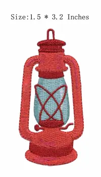 

The lamp 1.5"wide embroidery patch for sew on iron on badges/boca juniors/biker vest