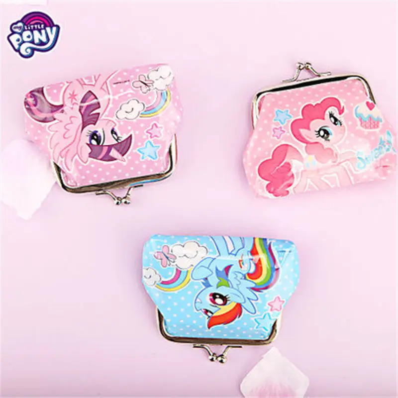 Оригинальные милые детские сумки для хранения My Little Pony, кошелек для девочек, портмоне клатчи с милым рисунком, подарки на праздник