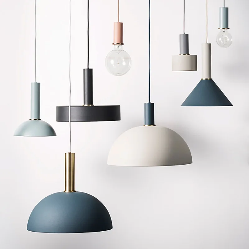 Livewin Nordic Colorful Pendant Light Art Deco Lighting Suspension Hanging lamp Restaurant Lustres Dining room Luminaire Lampara | Лампы и