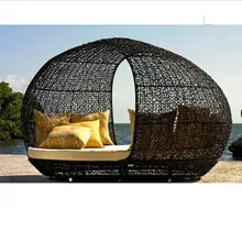 Новое поступление патио плетеная сад шезлонг шезлонги мебель