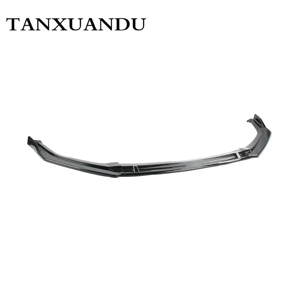 

Painted Gloss Black 3-Stage Front Bumper Lip Spoiler Underbody Wing ZT Sport Type Fit For LINCOLN MKZ 2017-2019 Screw Fixing