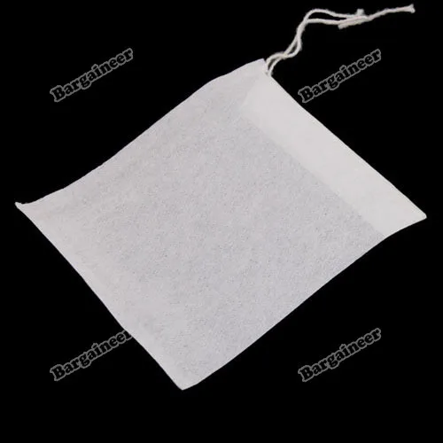 bargaineer guaranteed 50 PCS Empty String Heat Seal Filter Paper Tea Bag 6X8CM All-match |