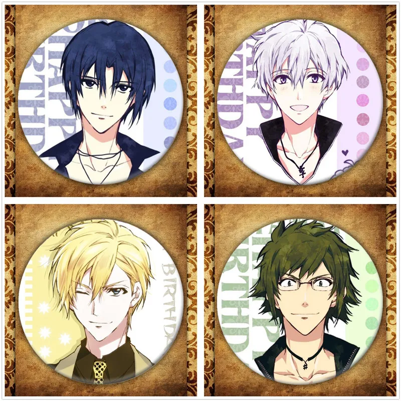 

Japanese Anime Idolish7 Display Badge Fashion Cartoon Figure YAOTOME GAKU Bag Clothes Decoration Brooch Pin Jewelry Accessories