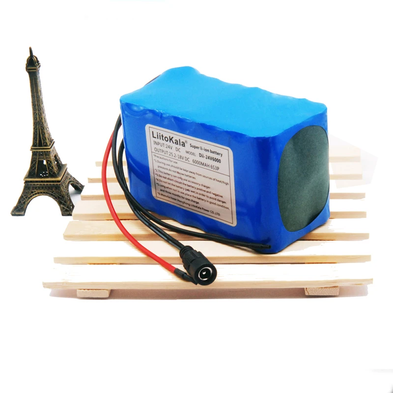 Liitokala 24V 6ah литиевая батарея 6000mAh 6S3P аккумуляторная батарея bms защита бортовое оборудование мотор 24В батарея