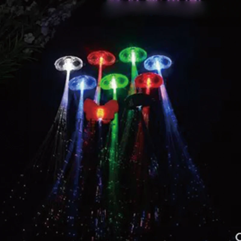 12pcslot Glowing Flash LED Hair Braid Led Hair Lights Wigs Clip Hairpin Clip Christmas Halloween Props Party Decoration (11)