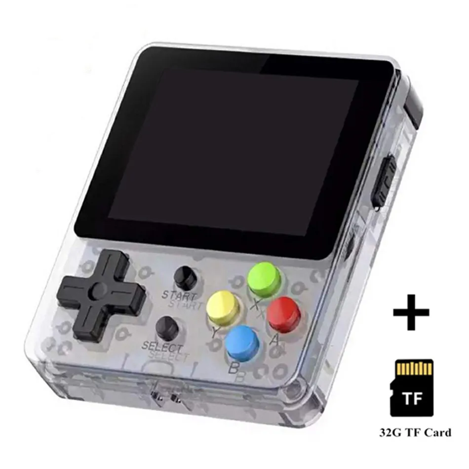 LDK игровая консоль с открытым исходным кодом LDK, 2,6 дюймовый экран, мини портативная игровая консоль, ностальгические Детские ретро мини Семейные ретро-консоли - Color: White add 32GB card