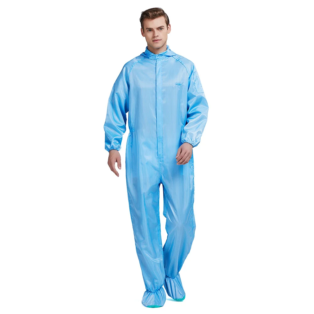 

Anti-static jumpsuit with foot cover Clean room overalls Cleanroom Garments