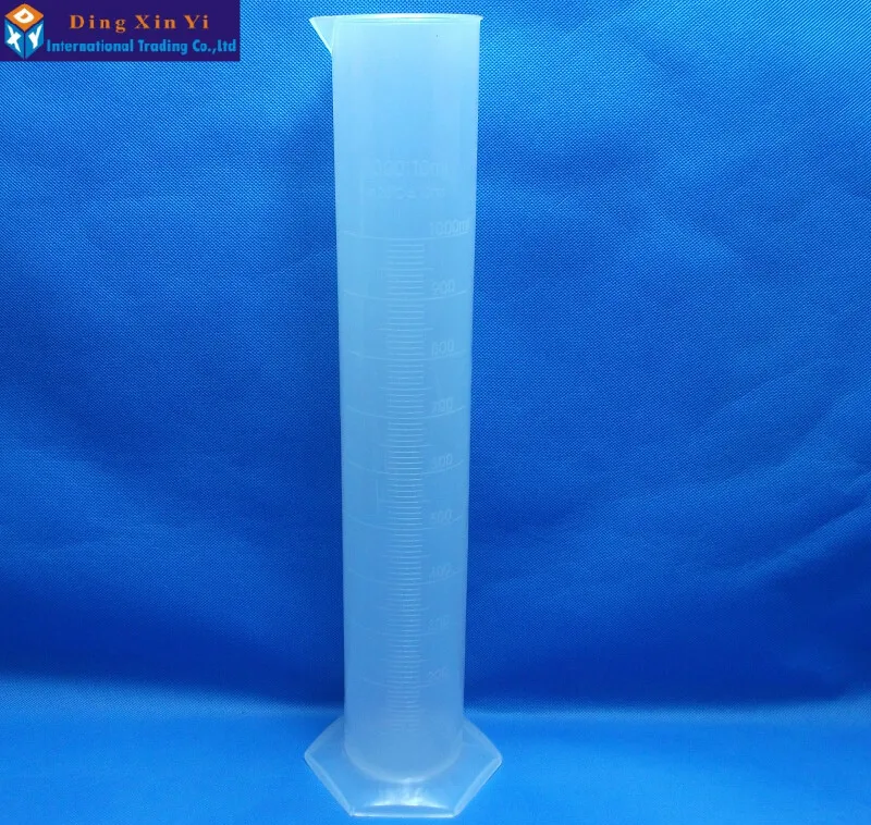 1000ML Plastic Measuring Cylinder Laboratory Cylinder Plastic Graduated