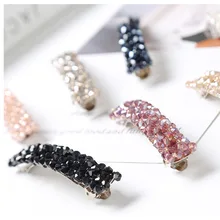 Muylinda Кристалл Плетеный зажим для волос заколки Мода ручной работы Beades аксессуары для волос для женщин