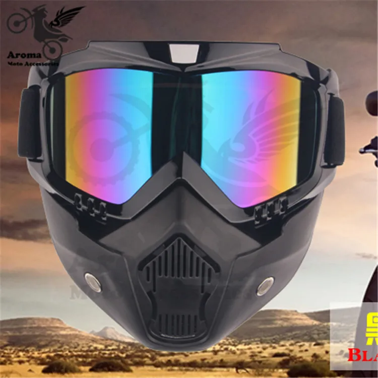 colorful clear lens motorbike eye protection universal moto dirt pit
