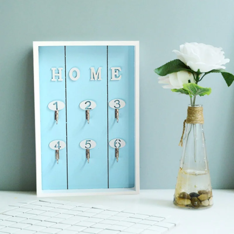 

Handmade Wooden key Hook Cargo Storage Box Multi-purpose Wall Coat Keys Bags Clothes Hanging Hook Storage Holder Home Wall Decor