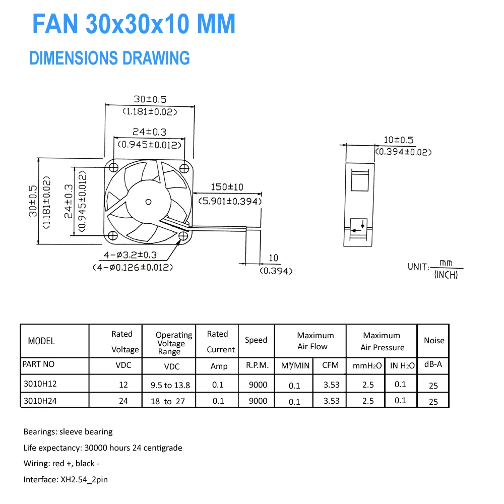 3010 бесщеточный вентилятор охлаждения 12 V 24 V радиатор вентилятор 30*30*10 мм 3010 H экструдера 2-Провода 3D-принтеры часть интимные аксессуары охлаждающий вентилятор 3d принтер экструдер