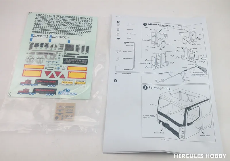 [HERCULES HOBBY] TAMIYA 1 14 Scale тягач Actros 1843 полный кузов 2 оси