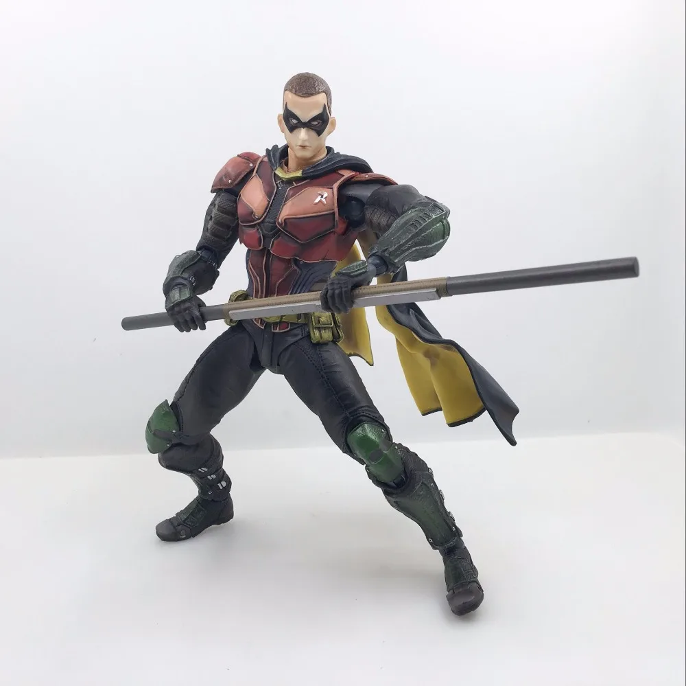 Play Arts Kai PA Bat Man Arkham Knight Robin Jason Todd Red Hood 27 см ПВХ фигурка кукла игрушки детский