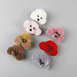 Горячая 1 шт. новый дизайн корейский милый плюшевый собачий волос Веревка мультфильм популярные заколки для волос Детские 3D аксессуары для