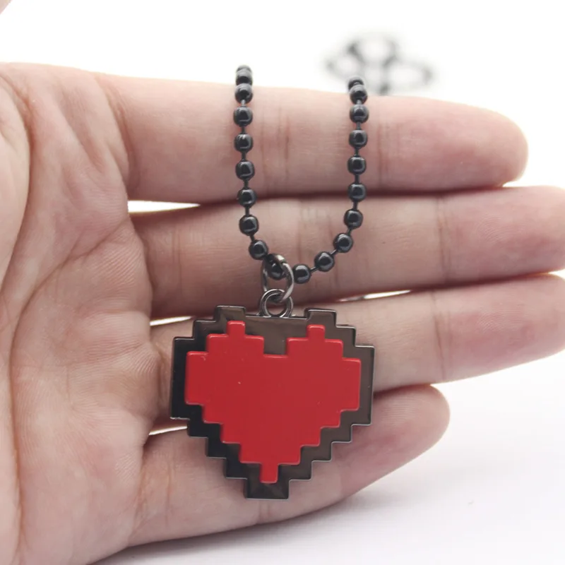 Hot Fashion Necklaces Game Undertale Papyrus Sans Frisk Bravery LOVE Heart Necklace Pendant Link Chain Women Jewelry Accessories