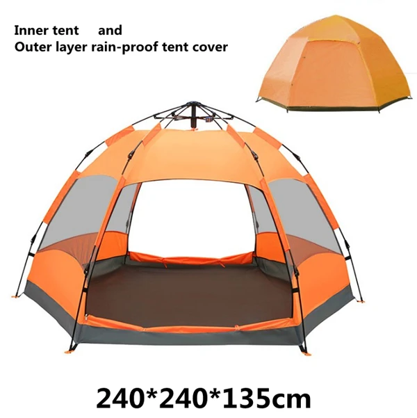 4-8 человек, 280*200*120 см, большой размер, кемпинговая автоматическая палатка, водонепроницаемая, ветрозащитная, одна секунда, открытый, для путешествий, туризма, супер светильник, палатки - Цвет: 8