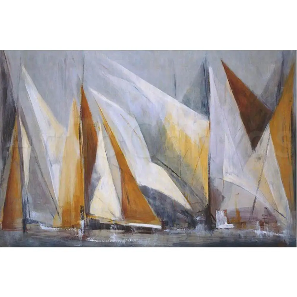 Sailboat Oil Painting On The Sea Sailboat Oil Painting On The Sea