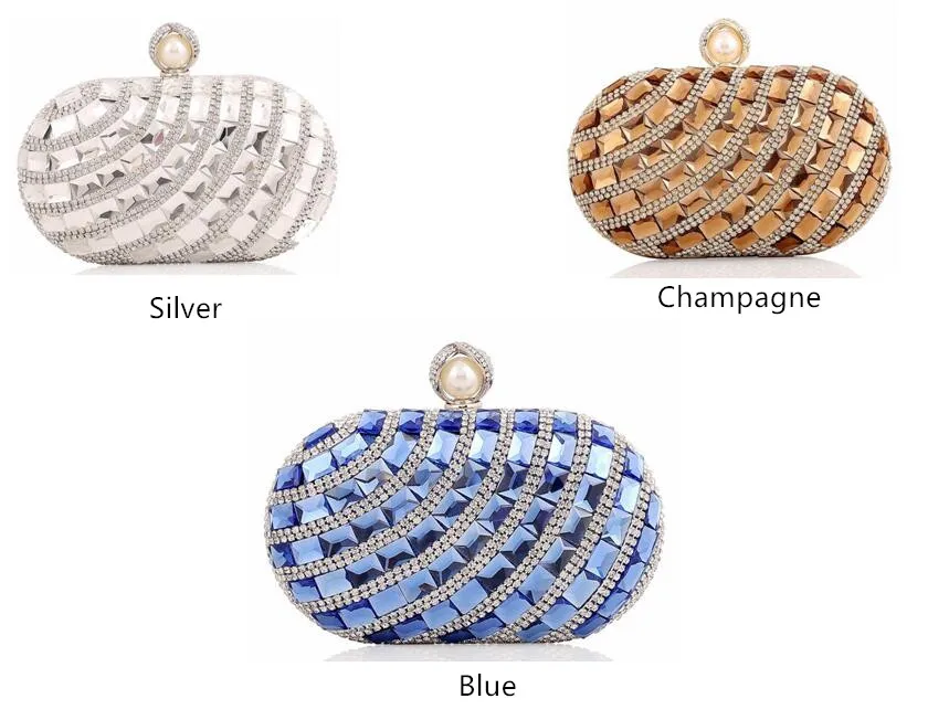 Luxy Moon Small Crystal Evening Handbag Available Colors