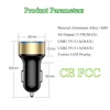 Cargador de coche USB Dual 3.1A 5V con pantalla LED cargador Universal de coche para Samsung S10 Plus S9 S8 iPhone XS X 7 8 Plus Tablet ► Foto 2/6