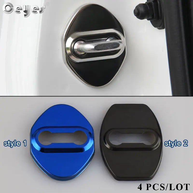 

Ceyes Car Door Lock Protective Cover For Case For Toyota Corolla Camry Yaris Land Prado Rav4 TRD C-hr Prius Auto Accessories