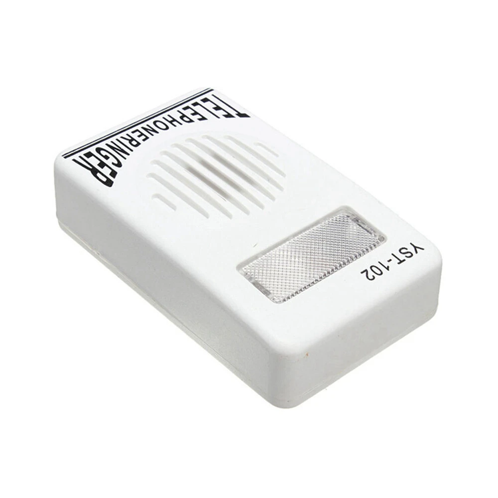 Extra-Loud Telephone Phone Bell Ringer Strobe Light Flasher Sound Amplifier PT