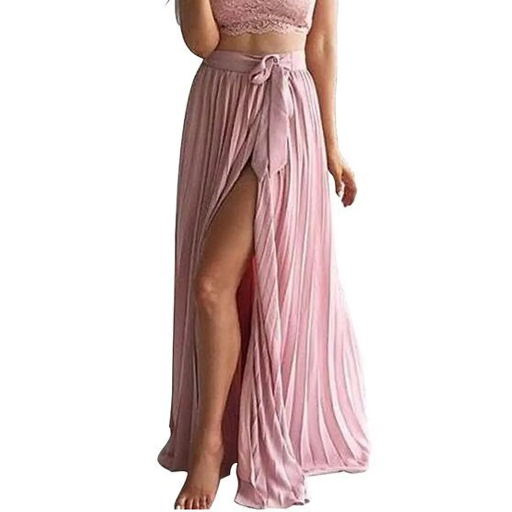 Женская юбка юбки faldas jupe femme shein saia Женская весенне-летняя однотонная модная юбка с высокой талией юбка#50