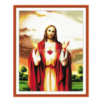 

Wholesale Needlework,Stitch,11CT 14CT Cross Stitch,Sets For Embroidery Kits,Jesus Counted Cross-Stitching