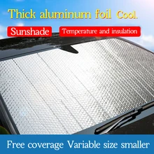 Солнцезащитный дисплей на лобовое стекло автомобиля, чехлы на козырек щит ветровое стекло блок складной УФ защиты для Toyota RAV4 Corolla Ford 60*130 см