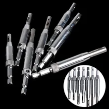 7Pcs/Set Self Centering Door Window Hinge Twist Wood Drill Bit Hole Puncher