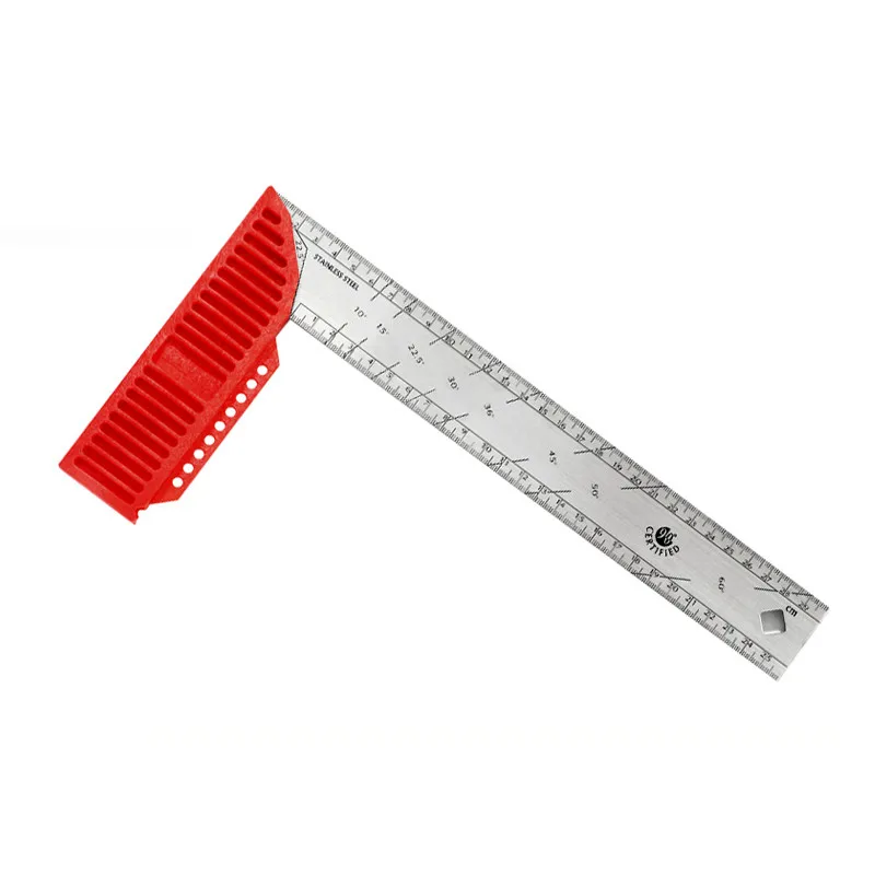 

KAPRO Portable Multi Function Rectangular Ruler For Woodworking Square 90 degree Stainless Steel Thickened Line Marking Ruler