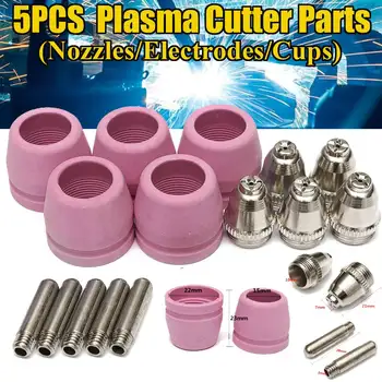

5PCS/Pack Nozzles/Electrodes/Cups Plasma Cutter Parts For LTP5000D LTPDC2000 LTPAC2500