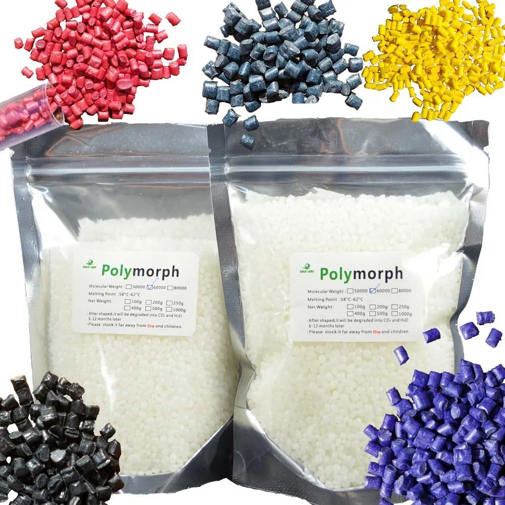 200 г PCL и 5 цветовых комплектов Moldable Plastic Instamorph Shape Shifter Thing Plastimake Polymorph Thermoplastic для DIY