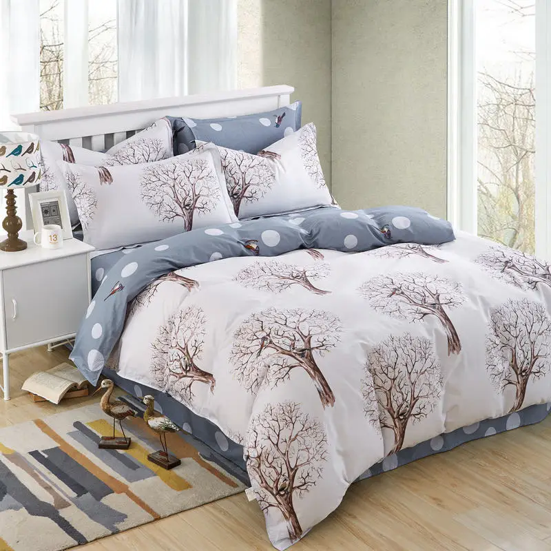 

2018 new arrival bedding set duvet cover without comfoter home textile bedding set bed cover cotton bed sheet set pillowcase dec
